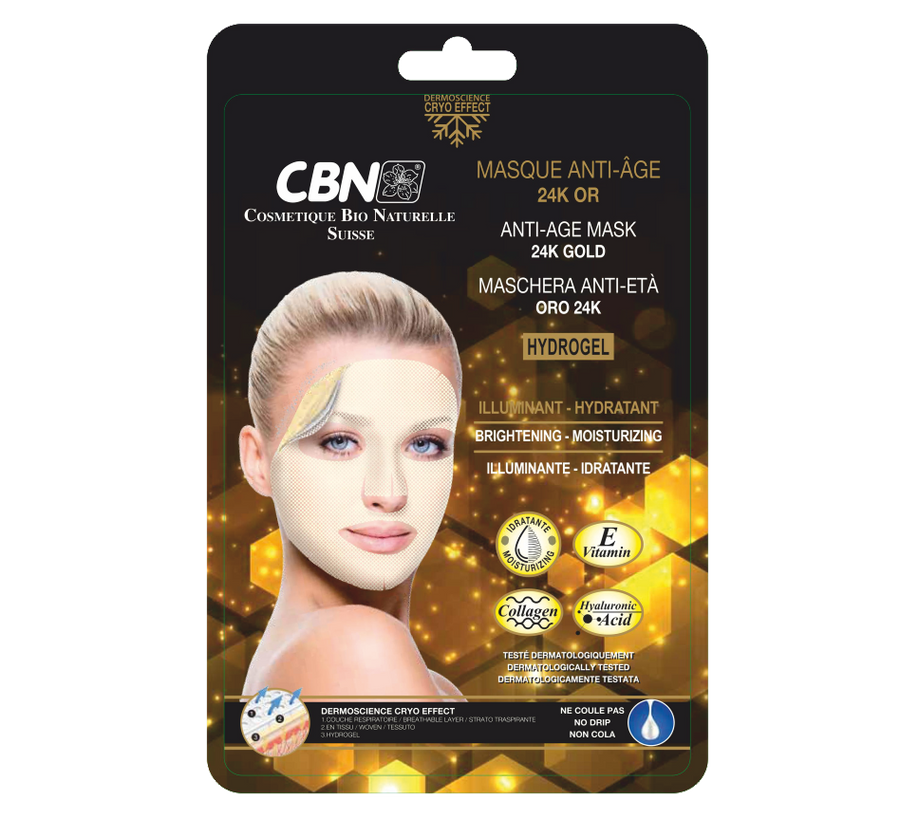Maschera Anti-Età Oro 24K