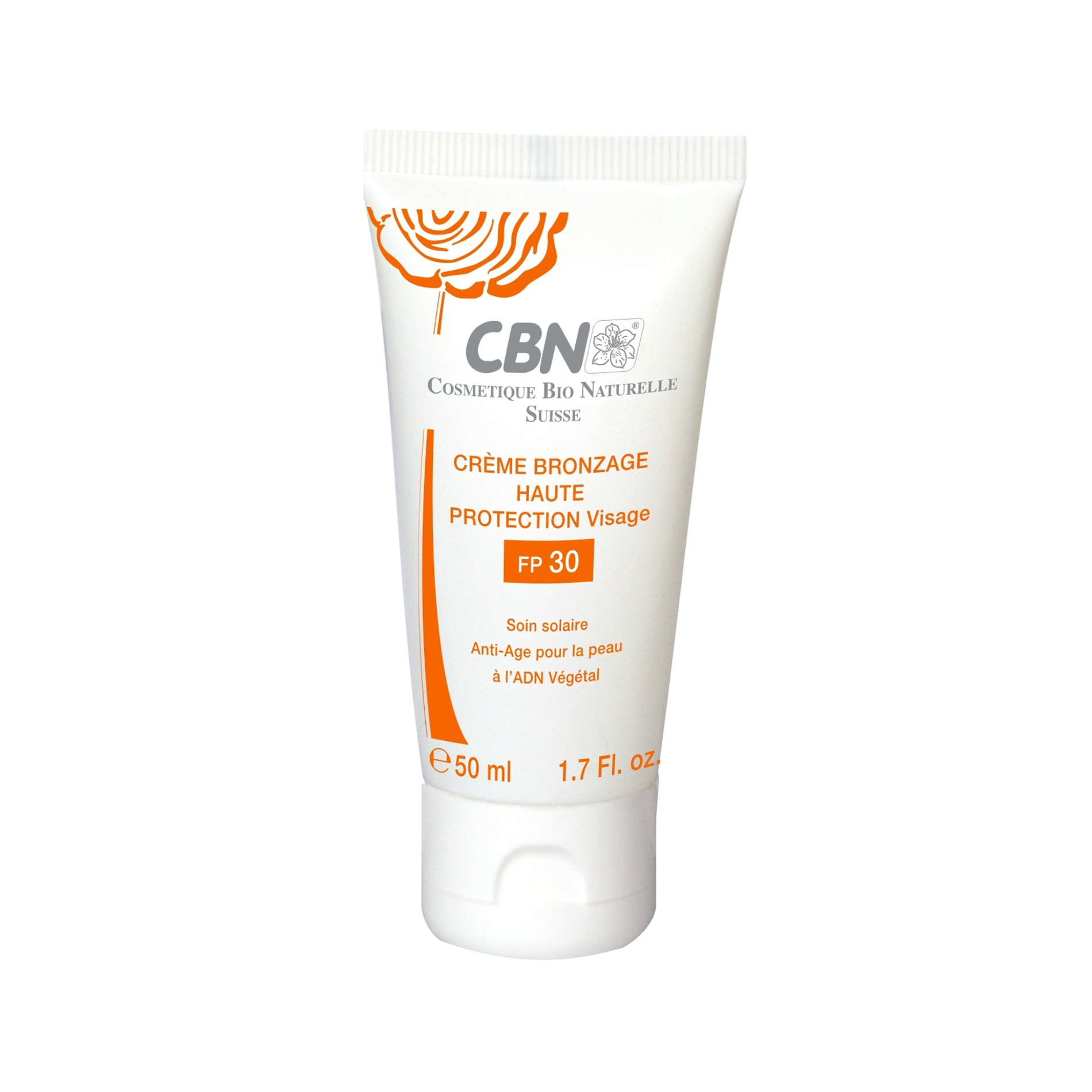 Crème Bronzage Haute Protection Visage SPF 30