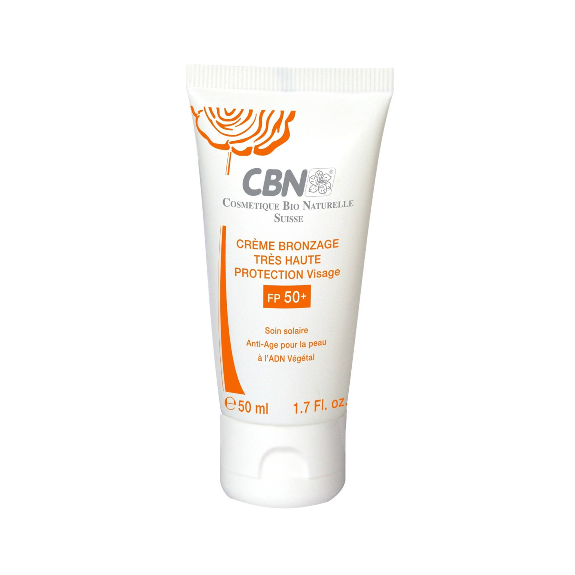 Crème Bronzage Très Haute Protection Visage SPF 50+